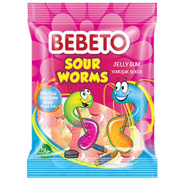 BEBETO SOUR WORMS 80GM - Nazar Jan's Supermarket