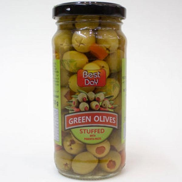 BEST DAY GREEN OLIVES PLAIN 240GM - Nazar Jan's Supermarket