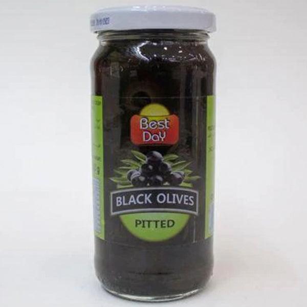 BEST DAY PITTED BLACK OLIVES 220GM - Nazar Jan's Supermarket