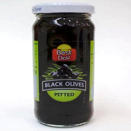 BEST DAY PITTED BLACK OLIVES 935GM - Nazar Jan's Supermarket