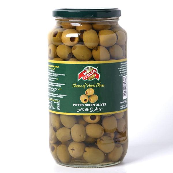 BEST DAY PITTED GREEN OLIVES 935GM - Nazar Jan's Supermarket