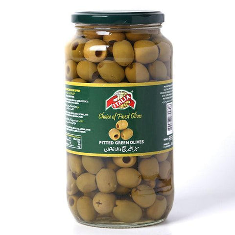 BEST DAY PITTED GREEN OLIVES PITTED 935GM - Nazar Jan's Supermarket