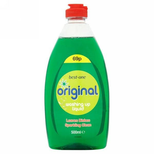 BEST ONE ORIGINAL WASHING UP LIQUID 500ML - Nazar Jan's Supermarket