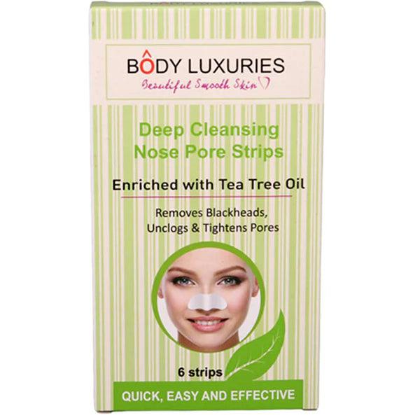 BODY LUXURIES NOSE STRIPS TEA TREE GREEN 6PCS - Nazar Jan's Supermarket