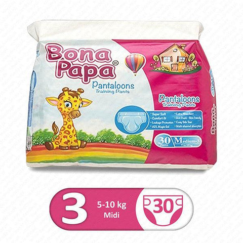 BONA PANTALOON MEDIUM DIAPER 30PCS - Nazar Jan's Supermarket