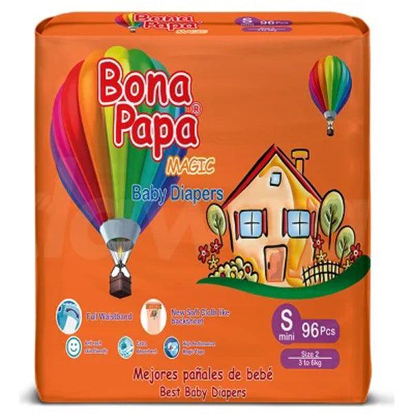 BONA PAPA MAGIC MEGA SMALL DIAPER 96PCS - Nazar Jan's Supermarket