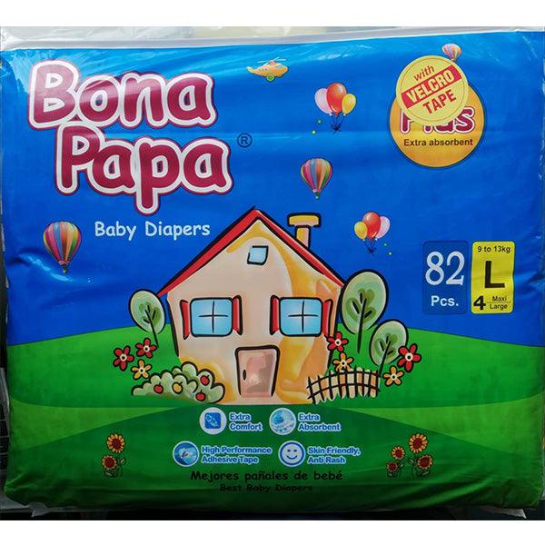 BONA PAPA PLUS LARGE DIAPER 82PCS - Nazar Jan's Supermarket