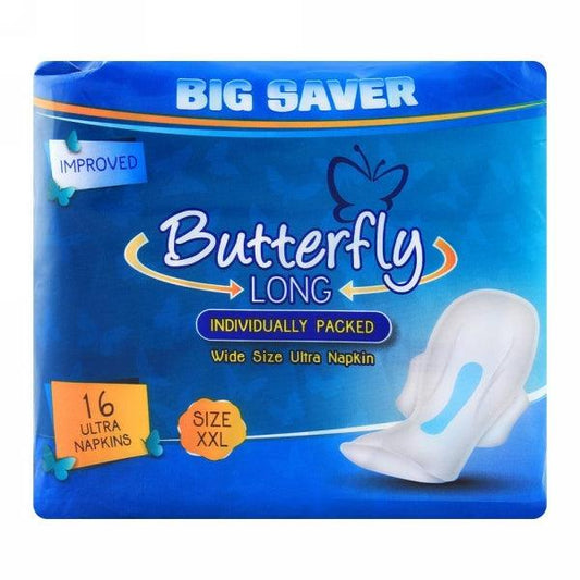 BUTTERFLY LONG 16ULTRA NAPKINS SIZE XXL - Nazar Jan's Supermarket
