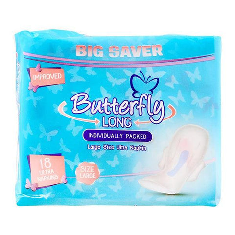 BUTTERFLY LONG INDIVIDUALLY PACKED LARGE SIZE 18ULTRA - Nazar Jan's Supermarket