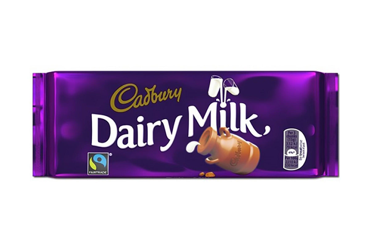 CADBURY DAIRY MILK CHOCOLATE 110G IMP - Nazar Jan's Supermarket