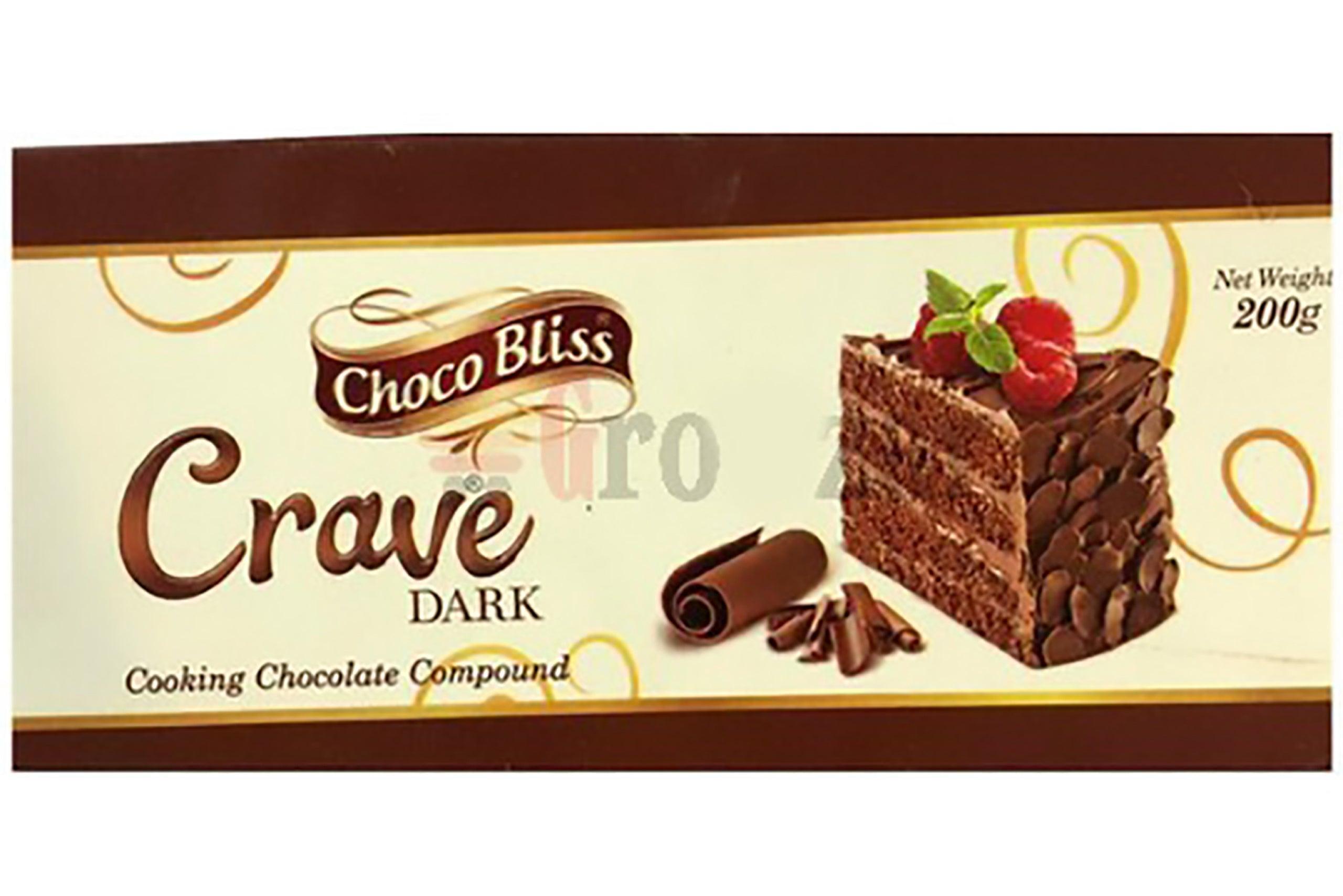 CHOCO BLISS CRAVE CHOCOLATE COMPOUND 200GM - Nazar Jan's Supermarket