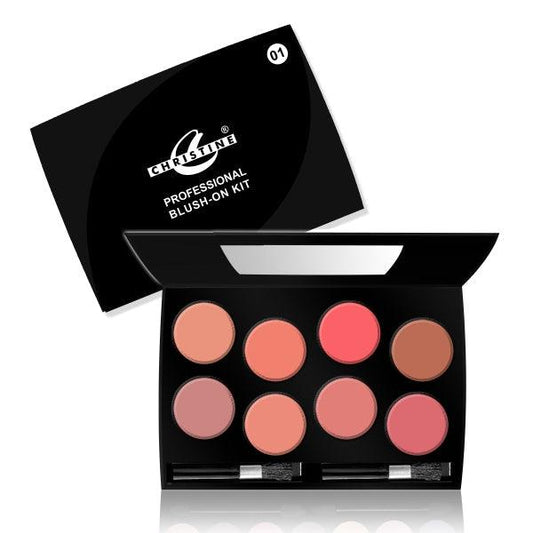 CHRISTINE PROFESSIONAL BLUSH-ON 8 COLORS KIT - Nazar Jan's Supermarket