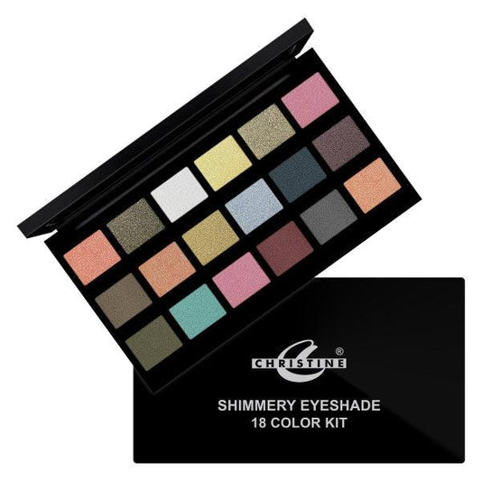 CHRISTINE SHIMMERY EYESHADE 18 COLOR KIT - Nazar Jan's Supermarket