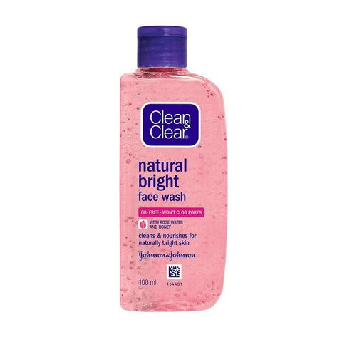 CLEAN & CLEAR NATURAL BRIGHT F/W 100ML - Nazar Jan's Supermarket