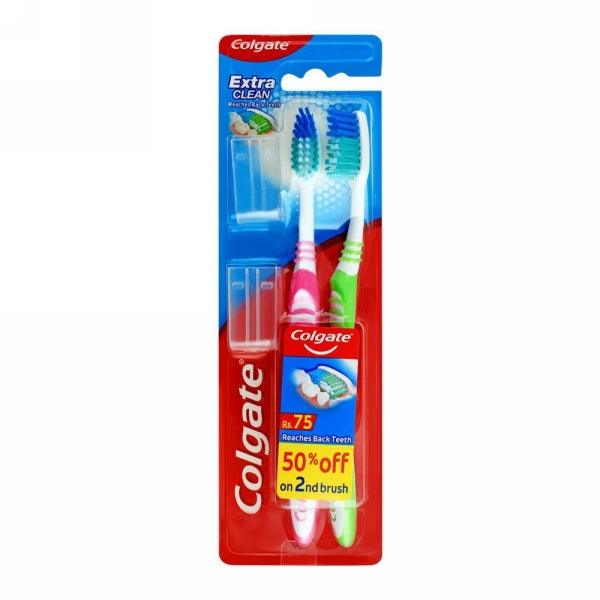 COLGATE EXTRA CLEAN TWIN PACK SOFT TOOTH BRUSH - Nazar Jan's Supermarket