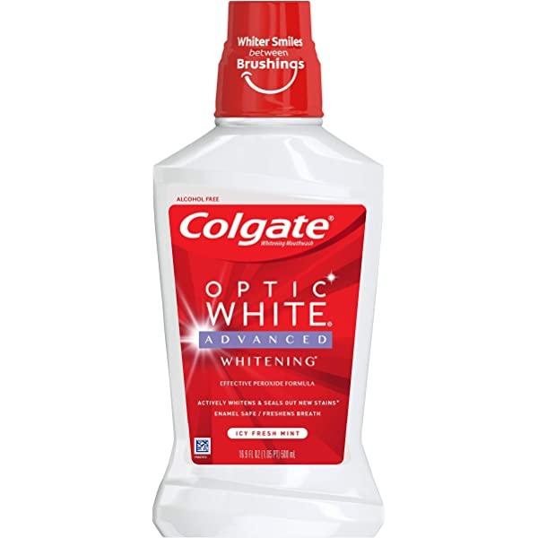 COLGATE OPTIC WHITE MOUTH WASH 500ML - Nazar Jan's Supermarket