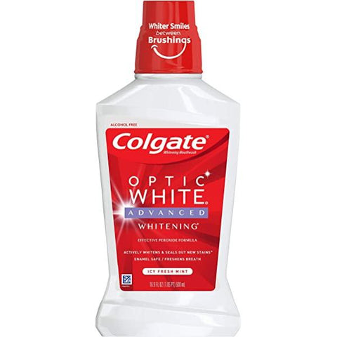 COLGATE OPTIC WHITE MOUTH WASH 500ML - Nazar Jan's Supermarket