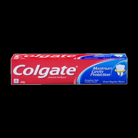 COLGATE TOOTHPASTE MAXIMUM CAVITY PROTECTION PLUS CALCIUM 195G - Nazar Jan's Supermarket