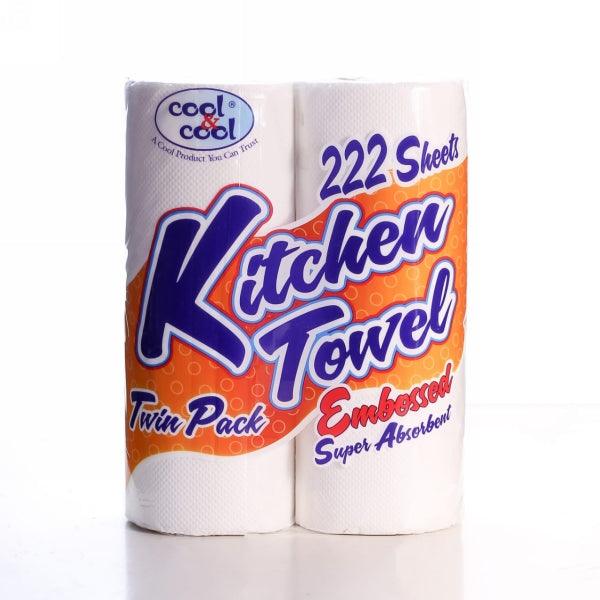 COOL&COOL KITCHEN TOWEL 222 SHEETS - Nazar Jan's Supermarket