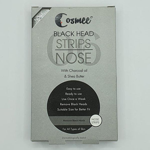 COSMEE BLACK HEAD STRIPS NOSE WITH CHARCOAL OIL & SHEA BUTTER NOSE STRIPS - Nazar Jan's Supermarket