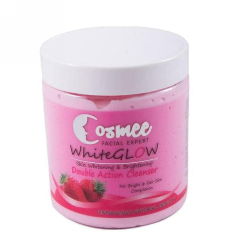 COSMEE WHITE GLOW STRAWBERRY DOUBLE ACTION CLEANSER 250GM - Nazar Jan's Supermarket