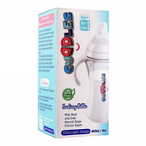 CUDDLES FEEDING BOTTLE 260 ML - Nazar Jan's Supermarket