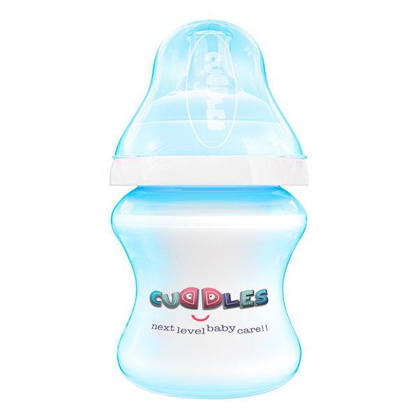 CUDDLES FEEDING BOTTLE BLUE 1M+ 150ML - Nazar Jan's Supermarket