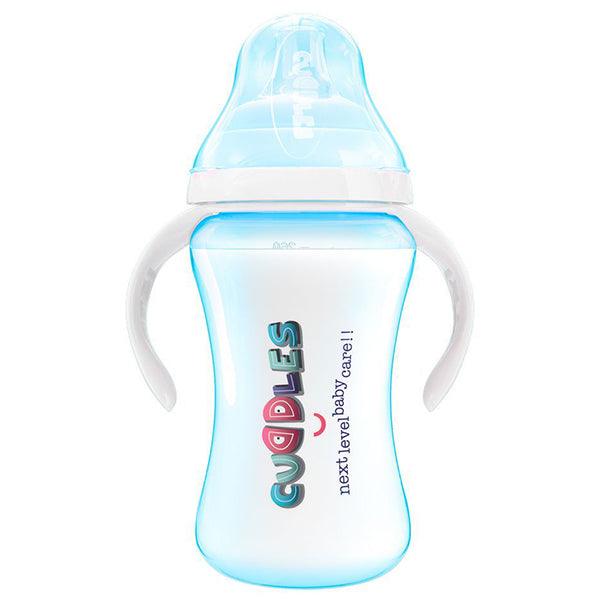 CUDDLES FEEDING BOTTLE BLUE 6M+ 260ML - Nazar Jan's Supermarket