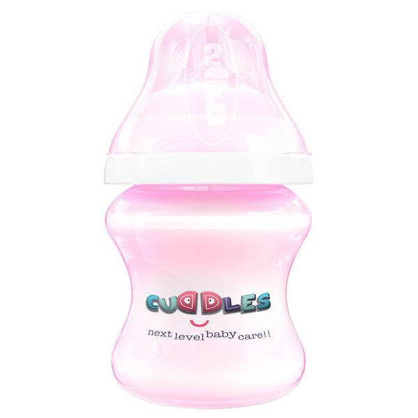 CUDDLES FEEDING BOTTLE PINK 1M+150ML - Nazar Jan's Supermarket