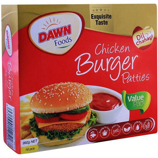 DAWN CHICKEN BURGER PATTIE 992GM - Nazar Jan's Supermarket