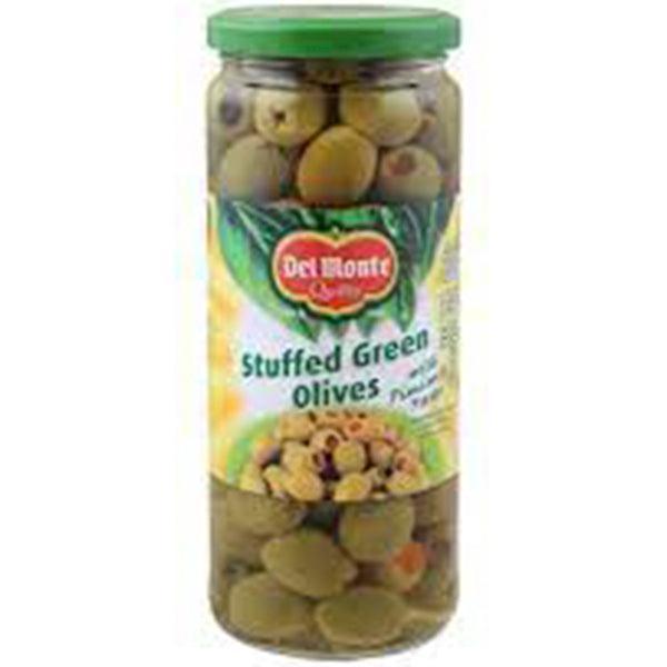 DEL MONTE STUFFED GREEN OLIVES 450G - Nazar Jan's Supermarket