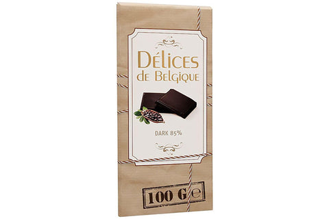 DELICES DE BELGIQUE DARK 85% CHOCOLATE 100G - Nazar Jan's Supermarket