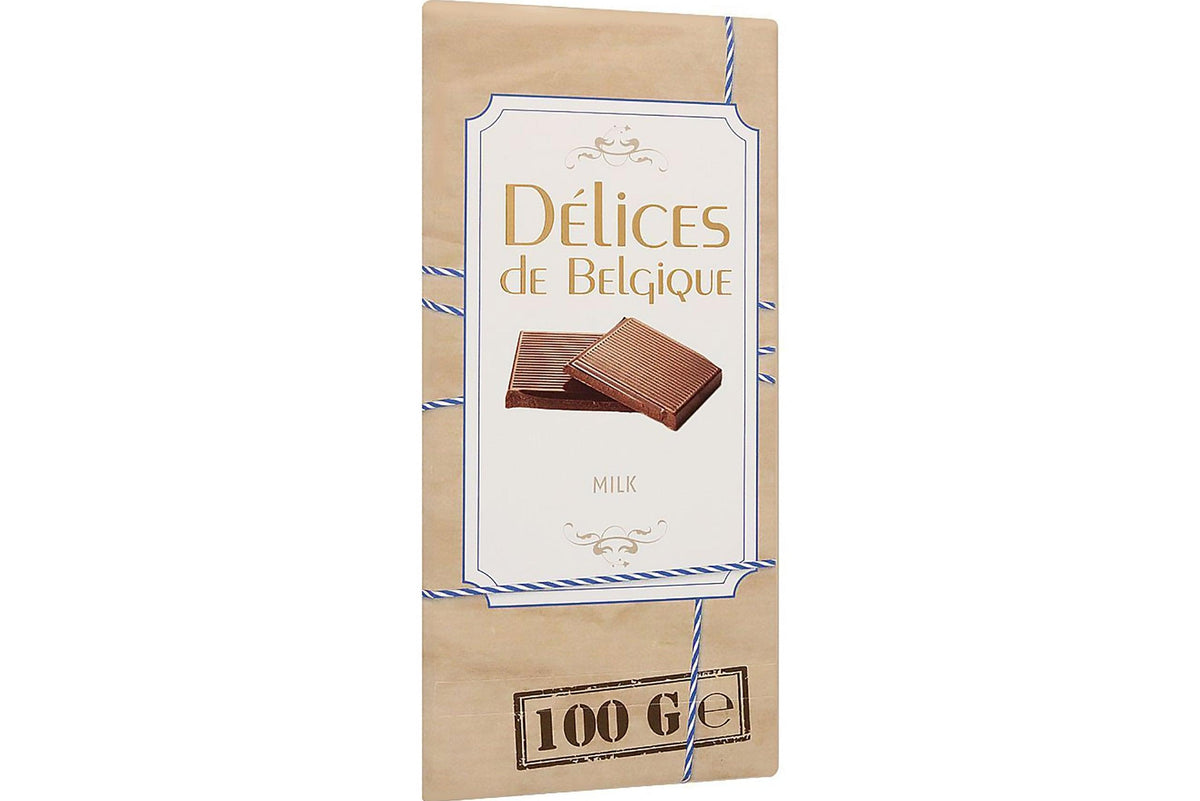 DELICES DE BELGIQUE MILK CHOCOLATE 100G - Nazar Jan's Supermarket