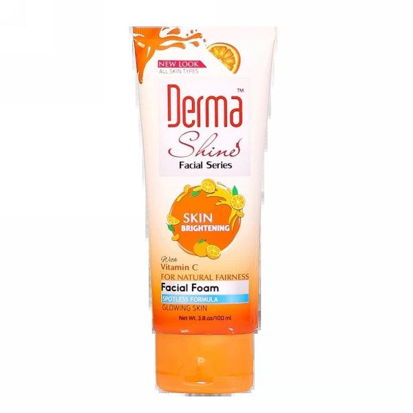 DERMA SHINE SKIN BRIGHTENING FACIAL FOAM 100ML - Nazar Jan's Supermarket