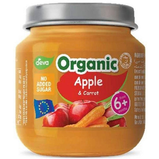 DEVA ORANGANIC APPLE CARROT 6+MONTHS 125GM - Nazar Jan's Supermarket
