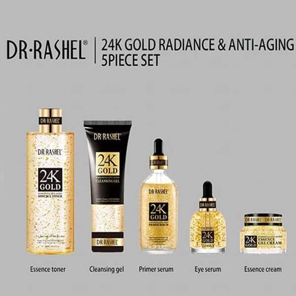 DR.RASHEL 24K GOLD RADIANCE & ANTI-AGING 5PCS SET - Nazar Jan's Supermarket