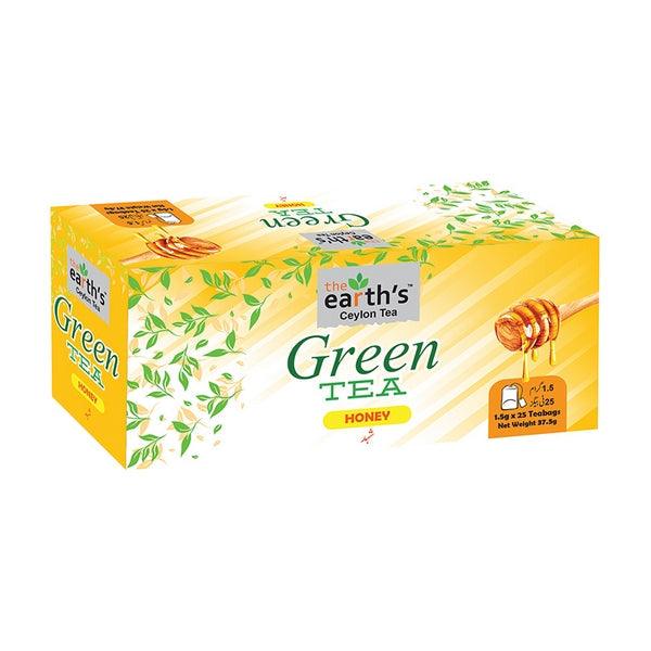 EARTH`S GREEN TEA HONEY 25PCS - Nazar Jan's Supermarket