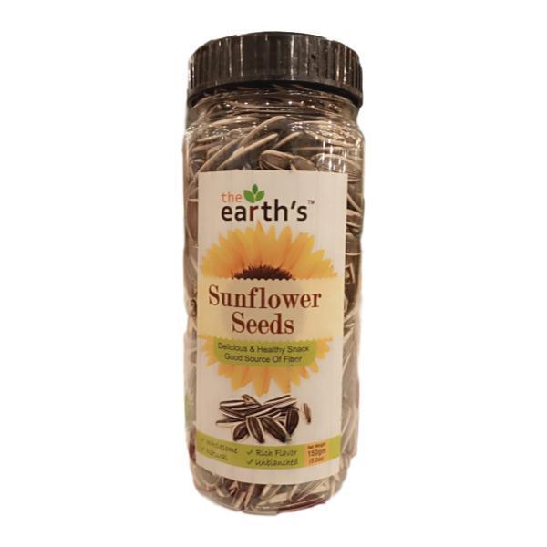 EARTH`S SUNFLOWER SEEDS 150G JAR - Nazar Jan's Supermarket