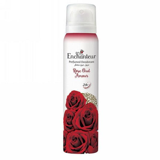 ENCHANTEUR ROSE OUD AMOUR PERFUMED DEO SPRAY 150ML - Nazar Jan's Supermarket