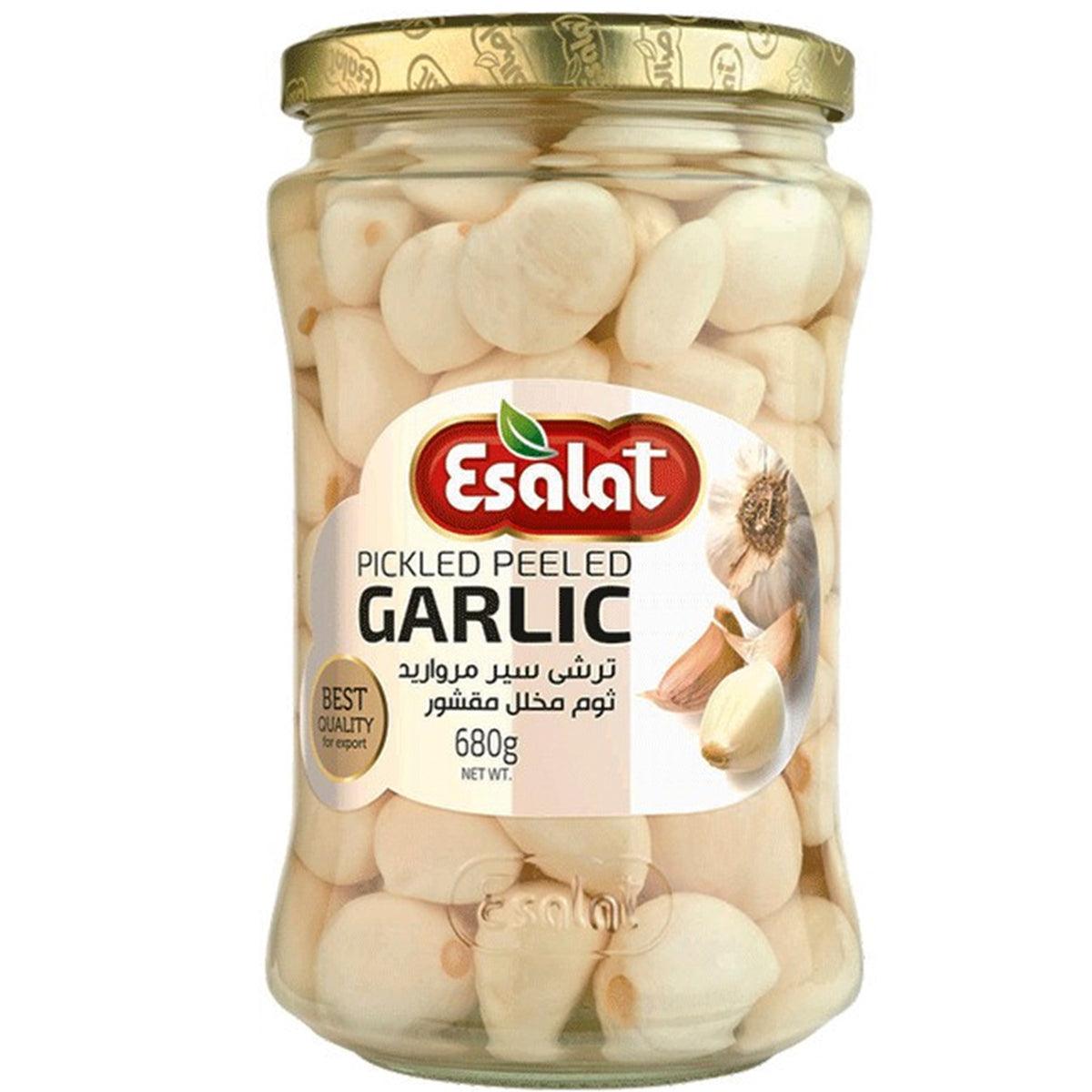 ESALAT GARLIC PEELED PICKLE 680GM - Nazar Jan's Supermarket