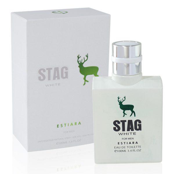 ESTIARA STAG WHITE MEN PERFUME B/S 130ML - Nazar Jan's Supermarket