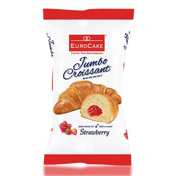 EURO CAKE JUMBO CROISSANT STAWBERRY 50GM - Nazar Jan's Supermarket