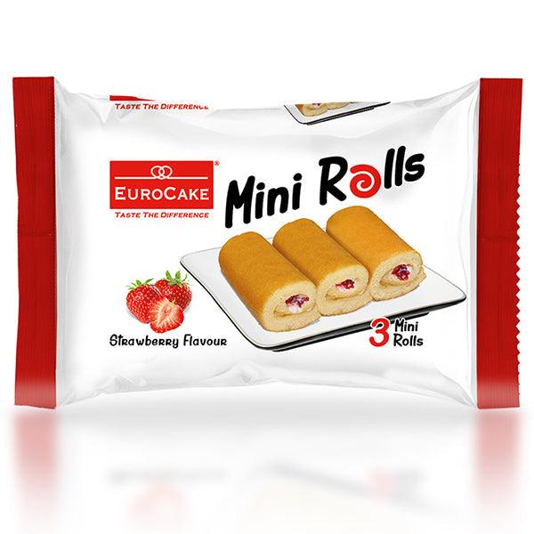 EURO CAKE MINI ROLLS STRAWBERRY 60G - Nazar Jan's Supermarket