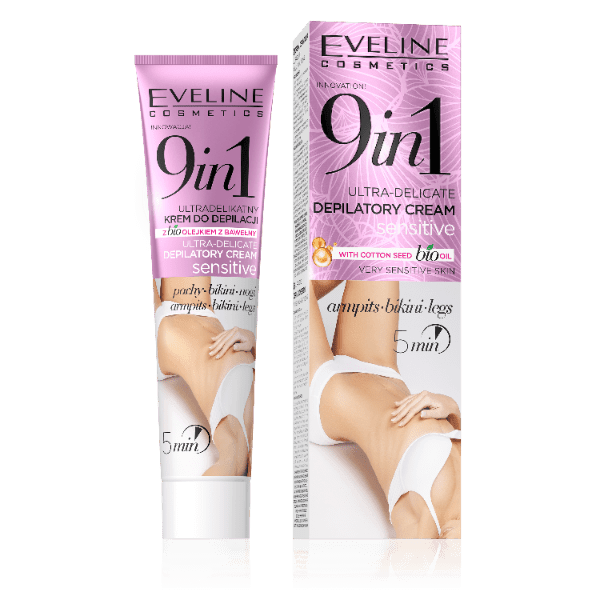 EVELINE 9 IN 1 DEPILATORY CREAM SENSITIVE 125ml - Nazar Jan's Supermarket