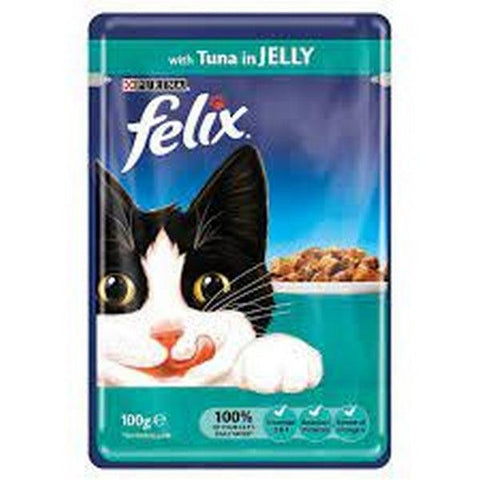 FELIX CAT FOOD POUCH WITH TUNA IN JELLY 100GM Nazar Jan s Supermarket