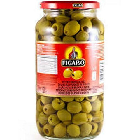 FIGARO PITTED GREEN OILVES 920G - Nazar Jan's Supermarket