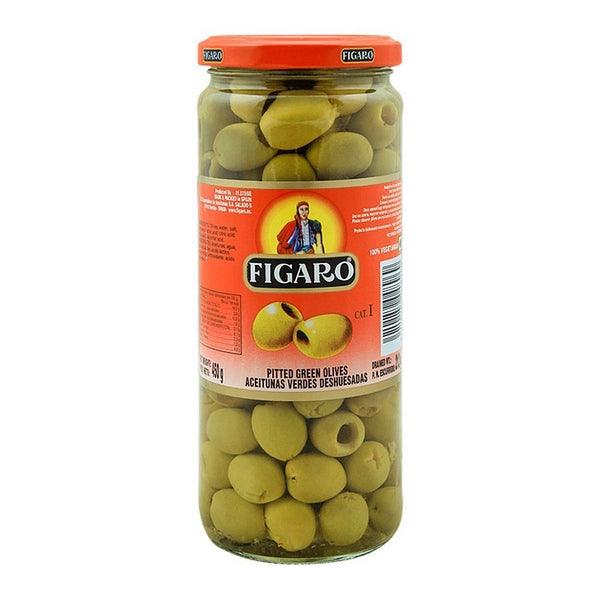 FIGARO PITTED GREEN OLIVES 450G - Nazar Jan's Supermarket