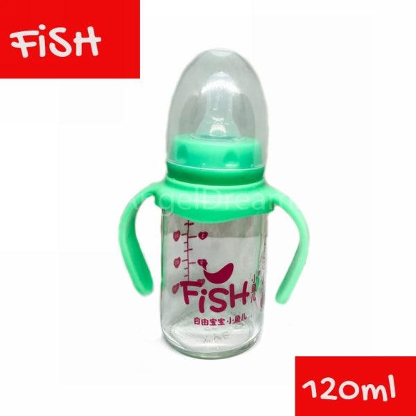 FISH WIDE CALIBER DOUBLE HANDLE ANTI FALL BOTTLE 120ML B8201 - Nazar Jan's Supermarket