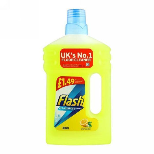 FLASH ALL PURPOSE CLEANER CRISP LEMONS 800ML - Nazar Jan's Supermarket