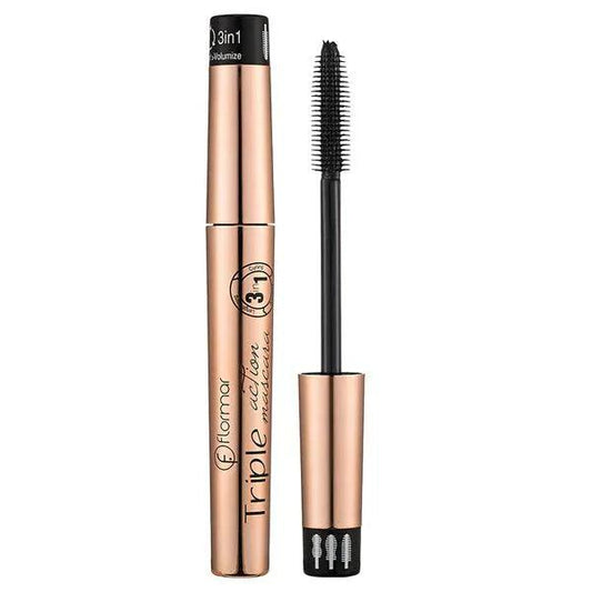 FLORMAR TRIPLE ACTION BLACK MASCARA - Nazar Jan's Supermarket